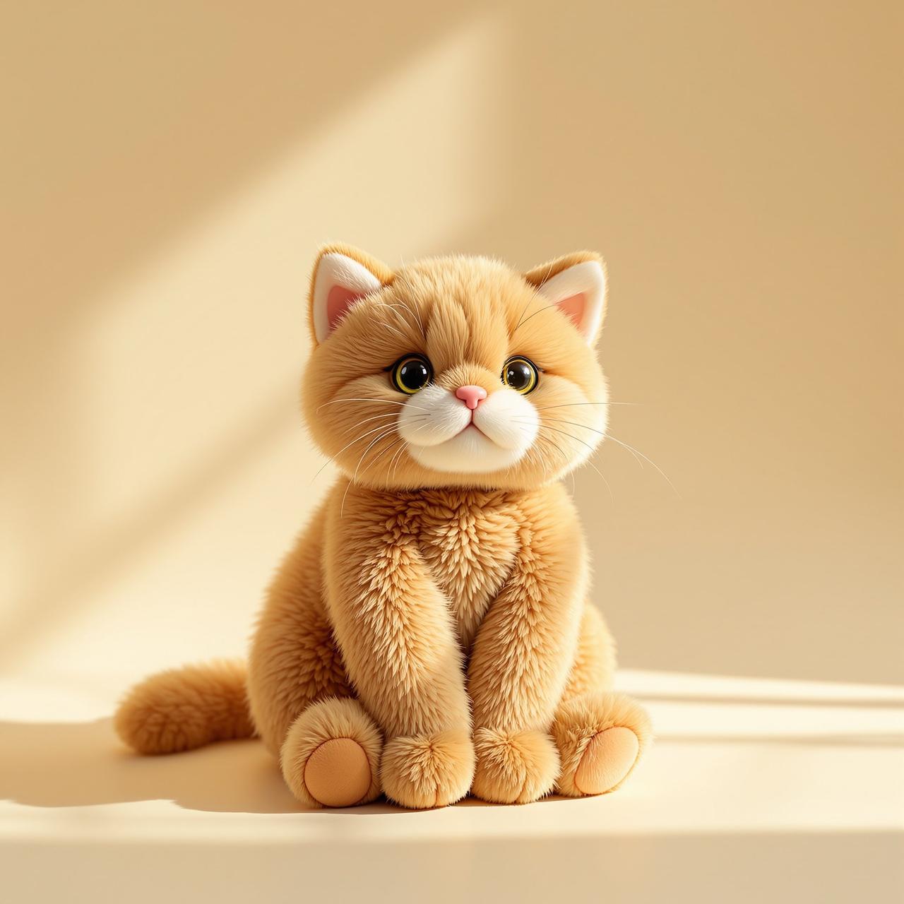 奇漫屋限定毛绒公仔-团子猫 - 奇漫屋周边商城